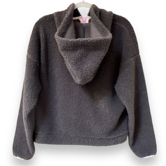 Wild Fable Pullover Sherpa Hoodie | Size Medium | Grey | Quarter Zip | $20.00 - Picture 6 of 8